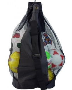 Чанта за топки Maxima - за 14 броя с размер 5, черна
