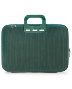 Чанта за лаптоп Bombata - Velluto, 15.6''-16'', зелена