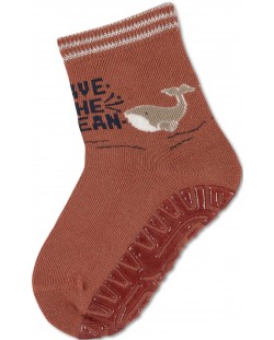 Чорапи с неплъзгащо стъпало Sterntaler - Делфин, 19/20 размер, 12-18 м