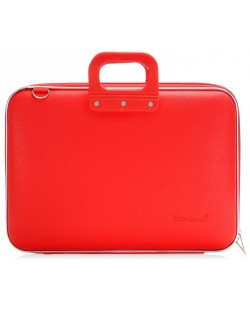 Чанта за лаптоп Bombata Maxi Classic - 17", червена