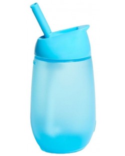 Чаша със сламка Munchkin - Синя, 296 ml