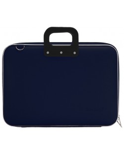 Чанта за лаптоп Bombata Maxi Classic - 17", тъмносиня
