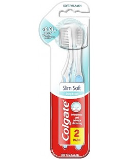 Colgate Четка за зъби Slim Soft, 2 броя