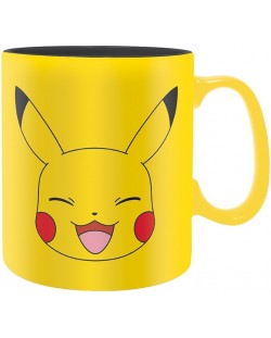 Чаша ABYstyle Games: Pokemon - Pikachu Face, 460 ml