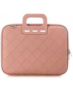 Чанта за лаптоп Bombata - Intrecciato, 13''-14'', розова