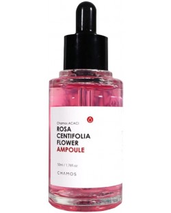 Chamos Acaci Oзаряващ и изсветляващ ампулен серум Rosa Centifolia Flower, 50 ml