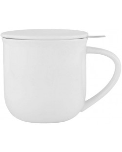 Чаша за чай с цедка Viva Scandinavia - Minima Pure White, 350 ml