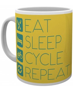 Чаша GB eye Humor: Cycling - Eat Sleep Cycle Repeat