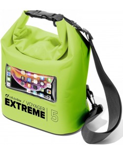 Водоустойчива чанта Cellularline - Voyager Extreme, 5 l, зелена