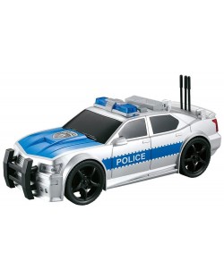 Детска играчка City Service - Полицейски автомобил, 1:20, със звук и светлини