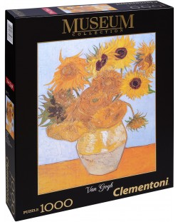 Пъзел Clementoni от 1000 части - Слънчогледи, Винсент ван Гог