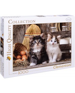 Пъзел Clementoni от 1000 части - Сладки котенца