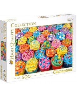 Пъзел Clementoni от 500 части - Цветни кексчета