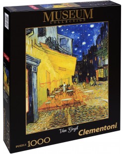 Пъзел Clementoni Museum от 1000 части - Кафе Тераса през нощта, Винсент ван Гог