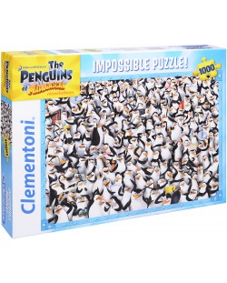 Пъзел Clementoni от 1000 части - Пингвините от Мадагаскар
