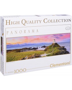 Панорамен пъзел Clementoni от 1000 части - Морски фар, Марк Грей
