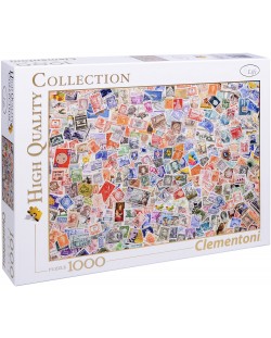Пъзел Clementoni от 1000 части - Колекция пощенски марки