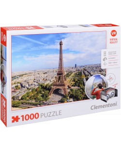 Пъзел Clementoni от 1000 части с VR очила - Париж