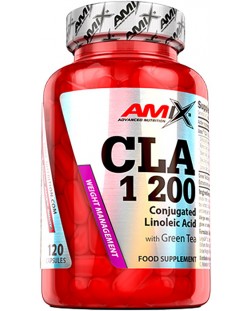 CLA 1200 + Green Tea, 120 капсули, Amix