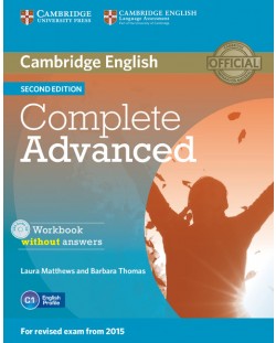 Complete Advanced Workbook without Answers with Audio CD