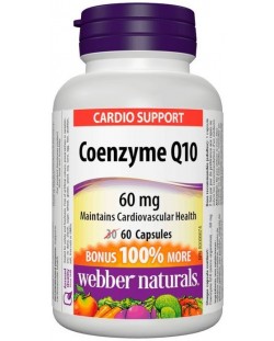 Coenzyme Q10, 60 mg, 60 капсули, Webber Naturals