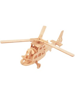 Дървен 3D пъзел Professor Puzzle от 31 части – Хеликоптер