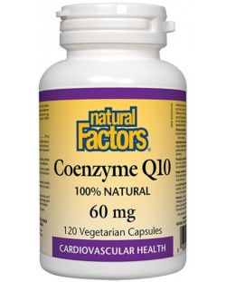 Coenzyme Q10, 60 mg, 120 капсули, Natural Factors
