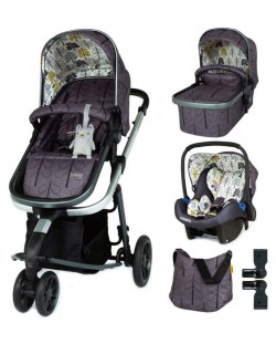 Бебешка количка Cosatto Giggle 3 - Fika Forest, с чанта, кошница и адаптери