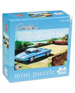 Мини пъзел New York Puzzle от 100 части - Corvette, 1963