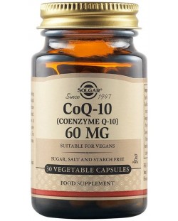 CoQ-10, 60 mg, 30 растителни капсули, Solgar