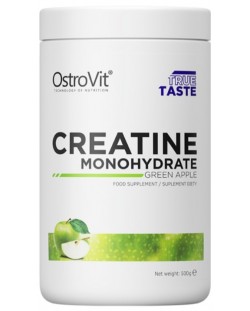 Creatine Monohydrate, зелена ябълка, 500 g, OstroVit