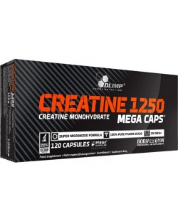 Creatine Mega Caps, 1250 mg, 120 капсули, Olimp