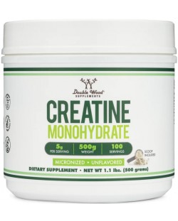 Creatine Monohydrate, 500 g, Double Wood