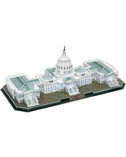 3D Пъзел Cubic Fun от 150 части и LED светлини – The U.S. Capitol Hill
