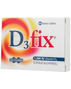 D3 Fix, 1200 IU, 60 таблетки, Vittoria Pharma