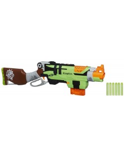 Пушка Nerf Zombie  - Strike SlingFire Blaster с резервни стрелички