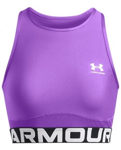 Дамски потник Under Armour - HeatGear Rib Tank,  лилав