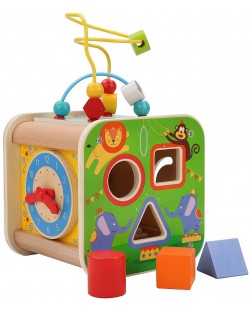 Образователна играчка Lucy&Leo - Дидактически куб, цирк