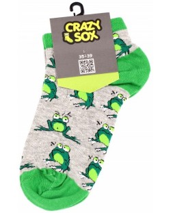 Дамски чорапи Crazy Sox - Жаби, размер 35-39