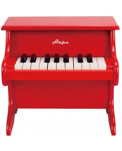 Дървено електрическо пиано Hape, червено