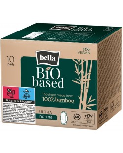 Bella Bio Based Дамски превръзки Normal, 10 броя