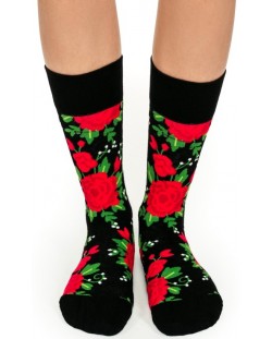 Дамски чорапи Crazy Sox - Червени рози, размер 35-39