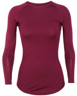 Дамска блуза Icebreaker - BodyfitZone Merino 200 Zone LS Crewe , червена