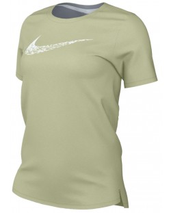 Дамска тениска Nike - Swoosh, зелена