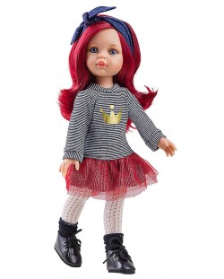 Кукла Paola Reina - Даша, с ефектна рокля и червена коса