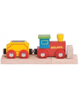 Дървена играчка Bigjigs - Моето първо локомотивче