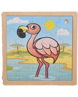 Дървен пъзел Eichhorn - Фламинго