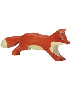 Дървена фигурка Holztiger - Бягаща лисица