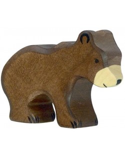 Дървена фигурка Holztiger - Малка кафява мечка