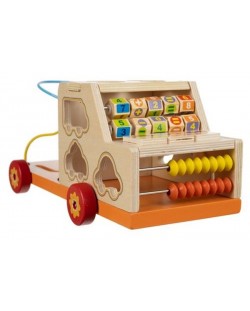 Дървена играчка Kruzzel - Сортер кола